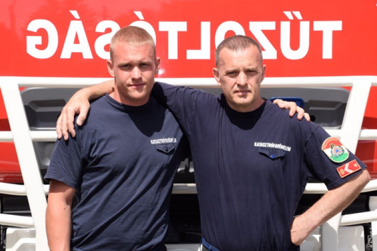 Apa és fia együtt szolgál a dombóvári tűzoltó-parancsnokságon 