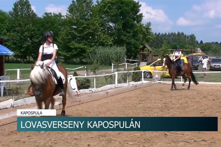 Gyermekek számára rendeztek lovasversenyt Kapospulán