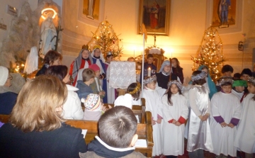 Pásztorjáték a kaposszekcsői katolikus templomban