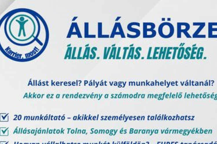 Állásbörzét szerveznek május 13-án Dombóváron