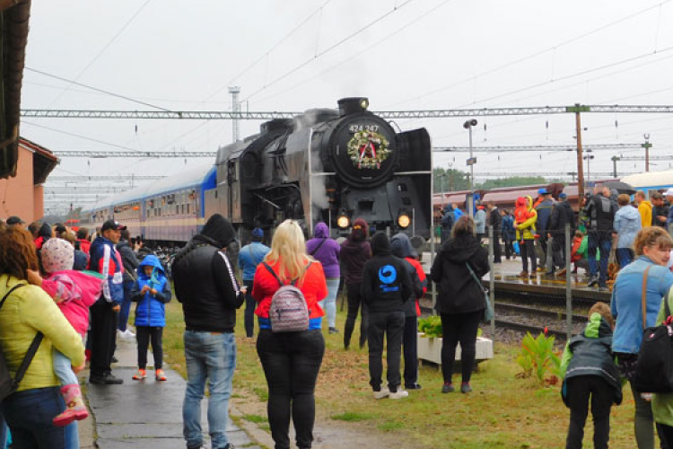  424-es gőzmozdony járt Dombóváron a Retro hétvége keretében
