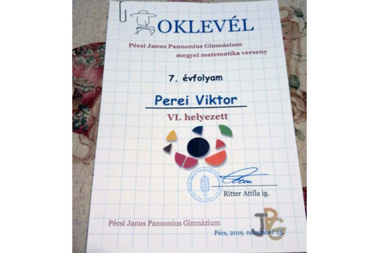 Belvárosis siker a Pécsi Janus Pannonius Gimnáziumban