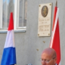 Koszorúzás Franjo Vlasics emléktáblájánál 2012.03.31.