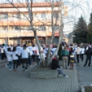 Szilveszteri futás Dombóváron: bemelegítés és start 2011.12.31.