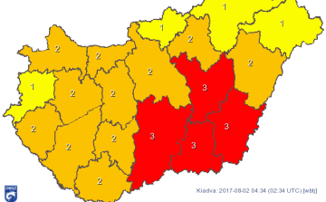 Egyre többfelé már harmadfokú a figyelmeztetés a hőség miatt