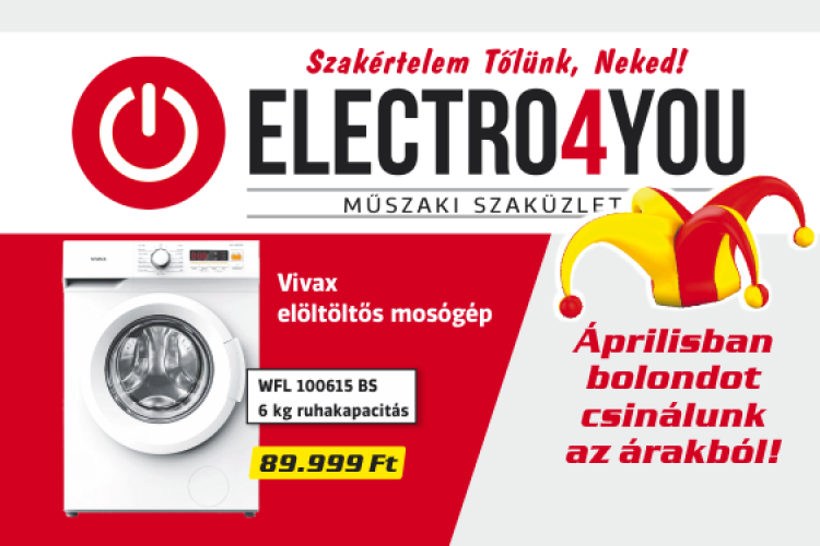 Bolondot csinál az árakból a dombóvári Electro4You!
