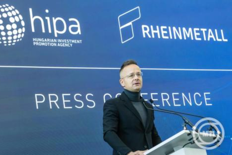 Szijjártó Péter: a Rheinmetall modern védelmi ipari központot létesít Zalaegerszegen