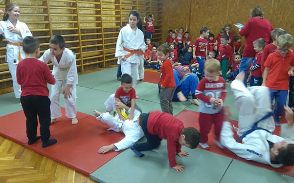 Judo bemutató a Szivárvány Oviban
