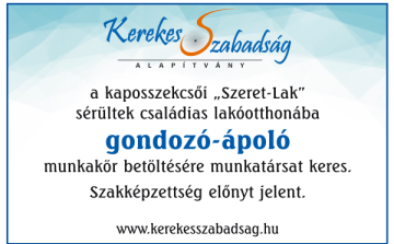Gondozó-ápoló munkakör betöltésére munkatársat keresünk.