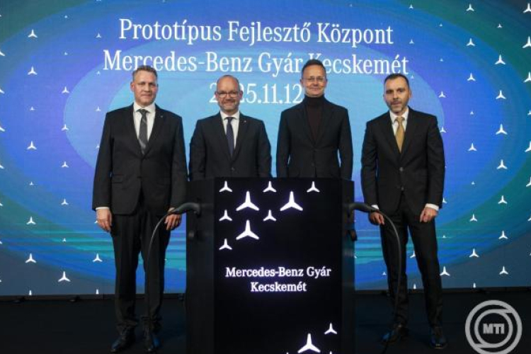 Szijjártó Péter: a Mercedes létrehozza az első magyarországi kutatás-fejlesztési központját