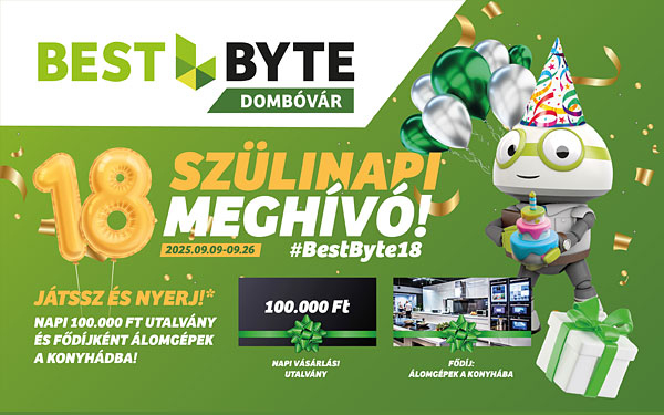 18. Szülinapi Meghívó a Best-Byte-nál, játssz és nyerj!