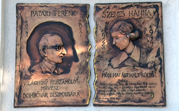 Dombormű őrzi Szenes Hanna és Pataki Ferenc emlékét 