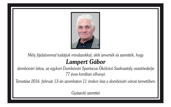 Gyászhír