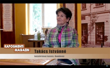 Takács Istvánné megemlékezése Dombóvár 50 éves évfordulójáról