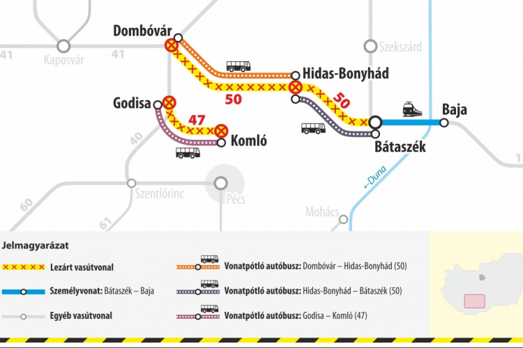 Dombóvár környékén a víz volt az úr tegnap