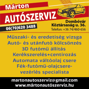 Márton autószerviz 2025 naptár